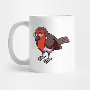 Sad Robin Bird Cartoon Mug